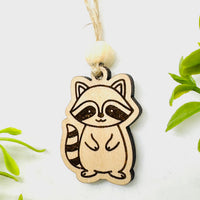 Woodland Creature Car Charm - Raccoon - Glowforge