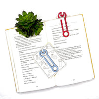 Wrench Shaped Bookmark with Card Backer - Paperclip - Snack Bag Closure - Glowforge