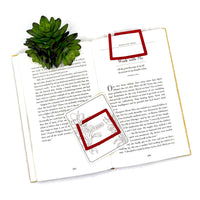 Wyoming Shaped Bookmark with Card Backer - Paperclip - Snack Bag Closure
