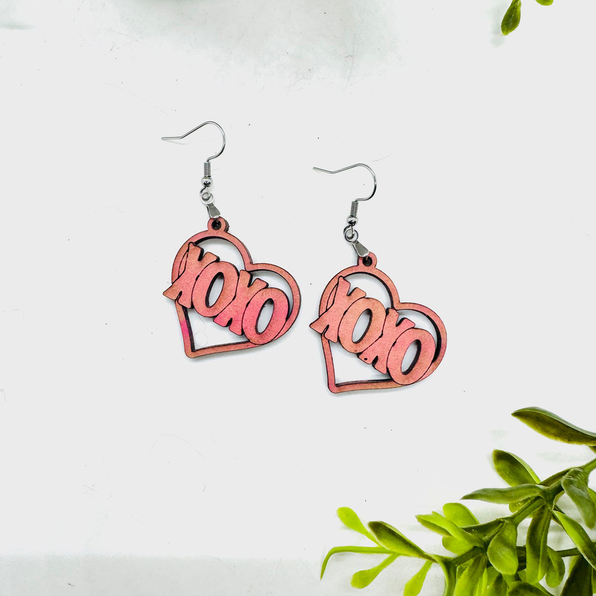 XOXO Heart Earrings - Glowforge