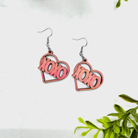 XOXO Heart Earrings - Glowforge