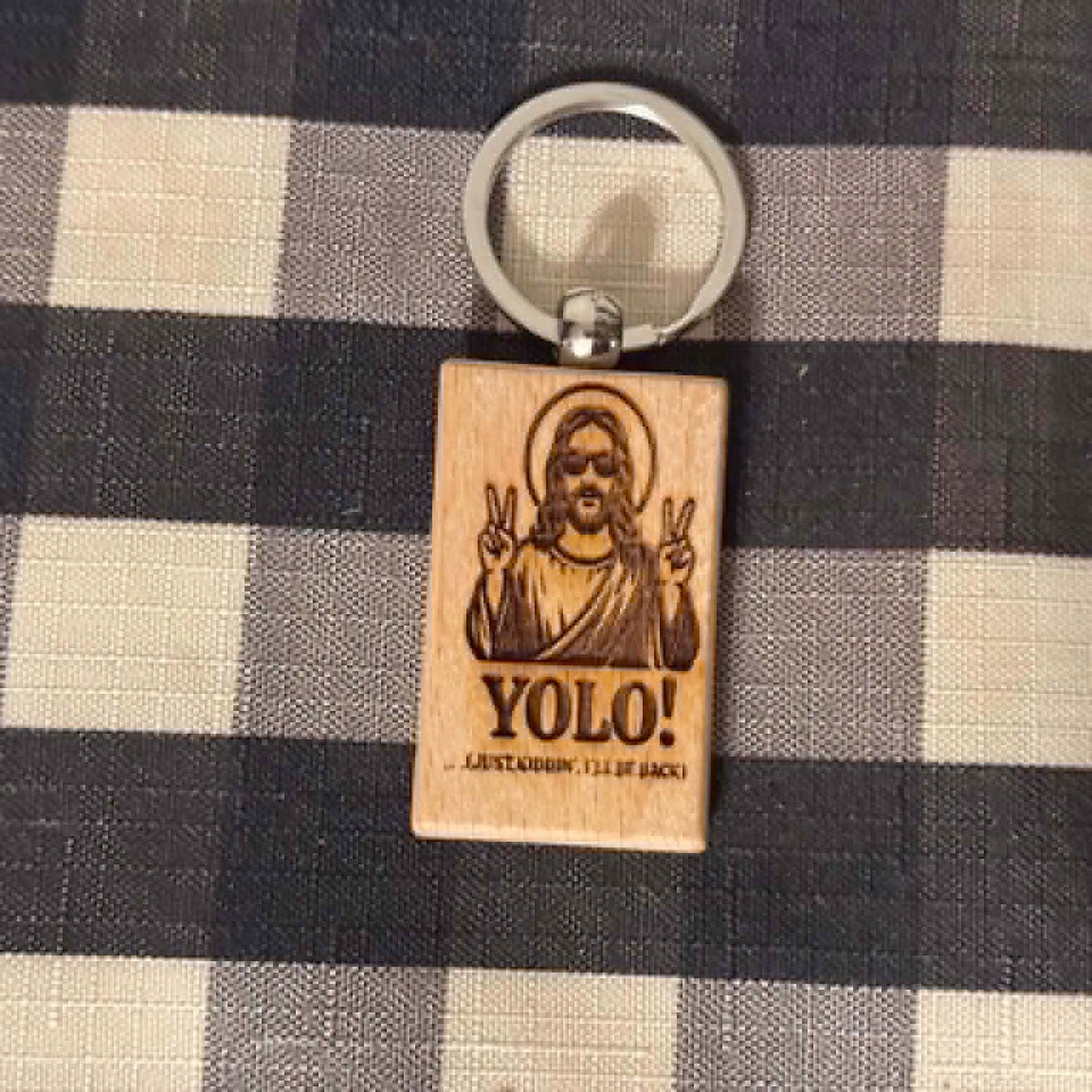 "YOLO!" Keychain and Magnet Set - Glowforge