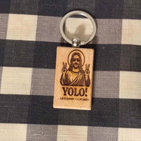 "YOLO!" Keychain and Magnet Set - Glowforge