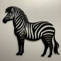 Zebra Silhouette Wall Art - Glowforge