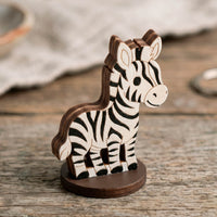 Zebra Toy - African Safari Animal Figure for Crafts & Painting - Glowforge