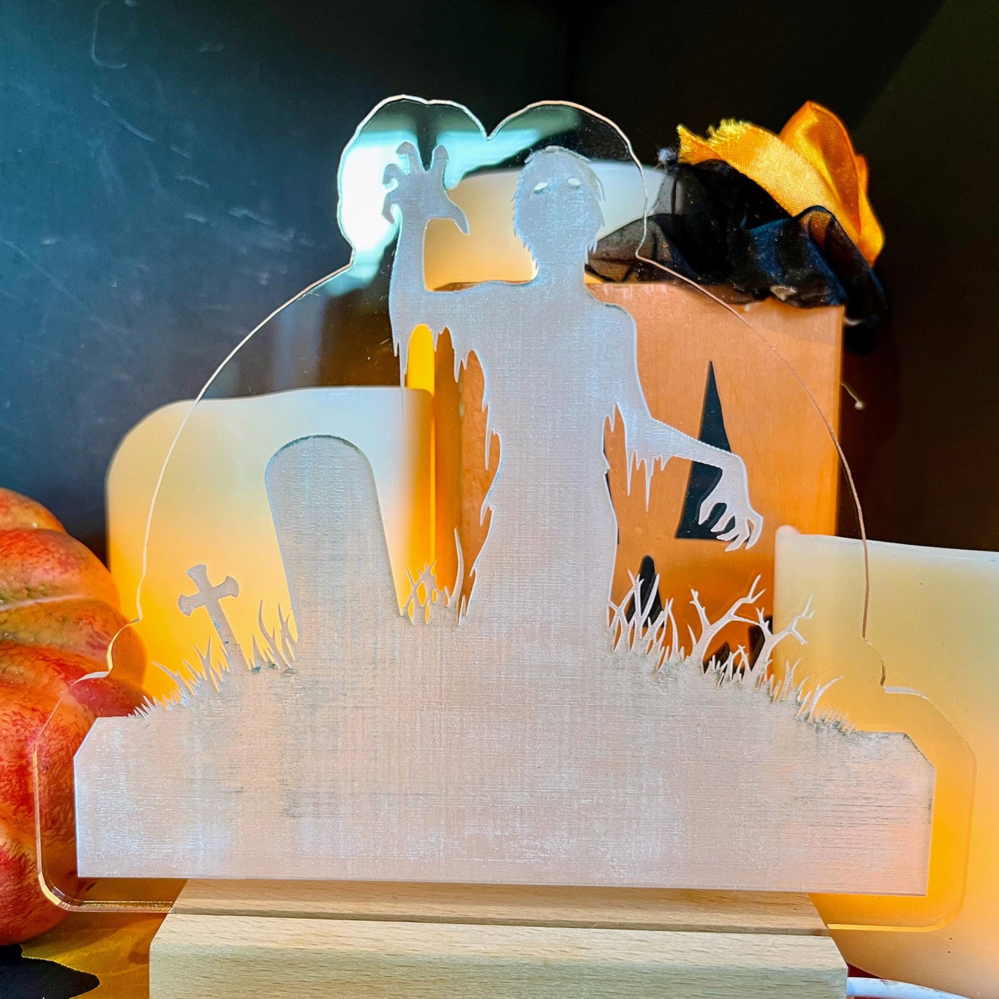 Halloween Zombie Large LED Nightlight Insert – Glowforge Shop