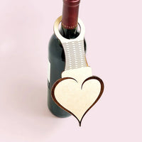 Heart Wine Bottle Gift Tag