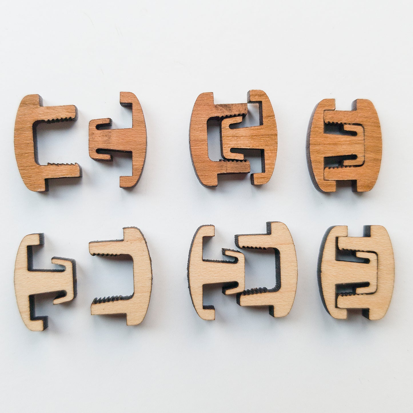Plywood Clips for Leather