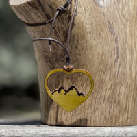 Mountain Heart Pendant / Earrings