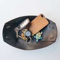 No-Sew Leather Valet Tray