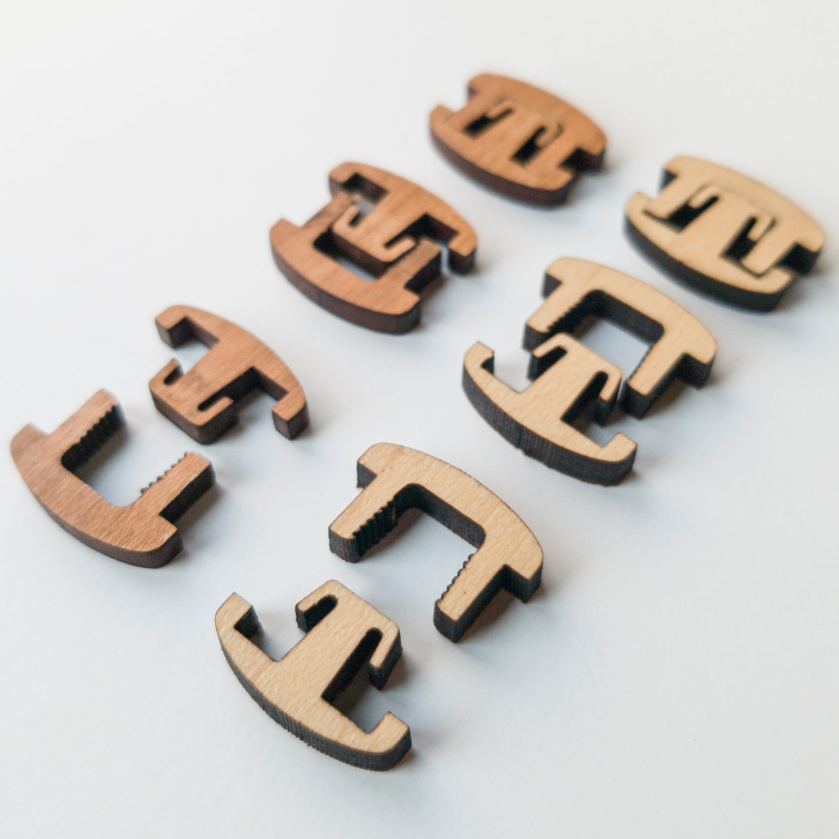 Plywood Clips for Leather Shop