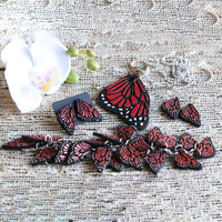 Monarch Butterfly Wing Earrings