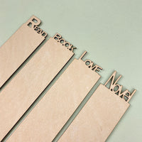 Leather Literary Word Bookmark (Set of 4)