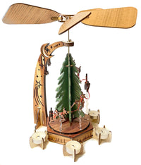 Reindeer Christmas Pyramid Candle Spinner