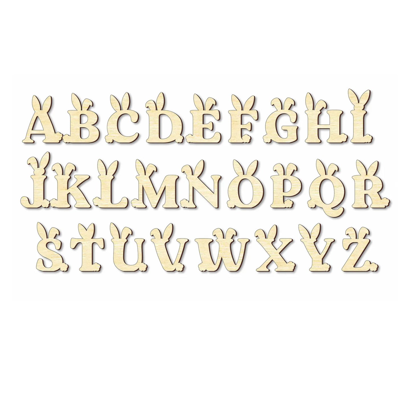 Bunny Alphabet Letter Cutouts
