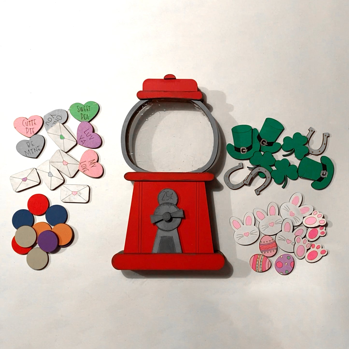 Gumball Machine With Interchangeable Inserts