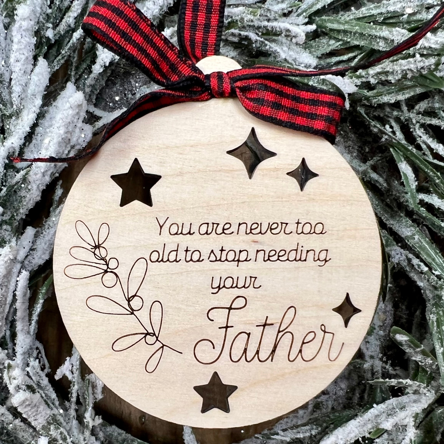 Father Christmas Ornament Easy Score and Cut Gift