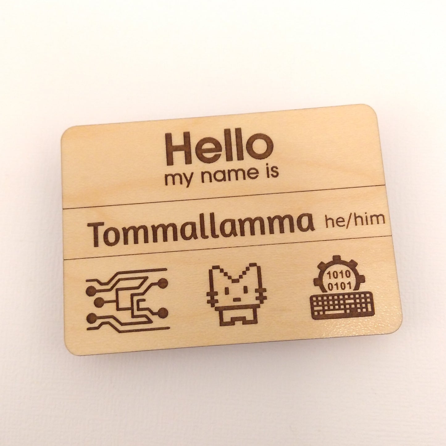 Personalized Hello Name Badge