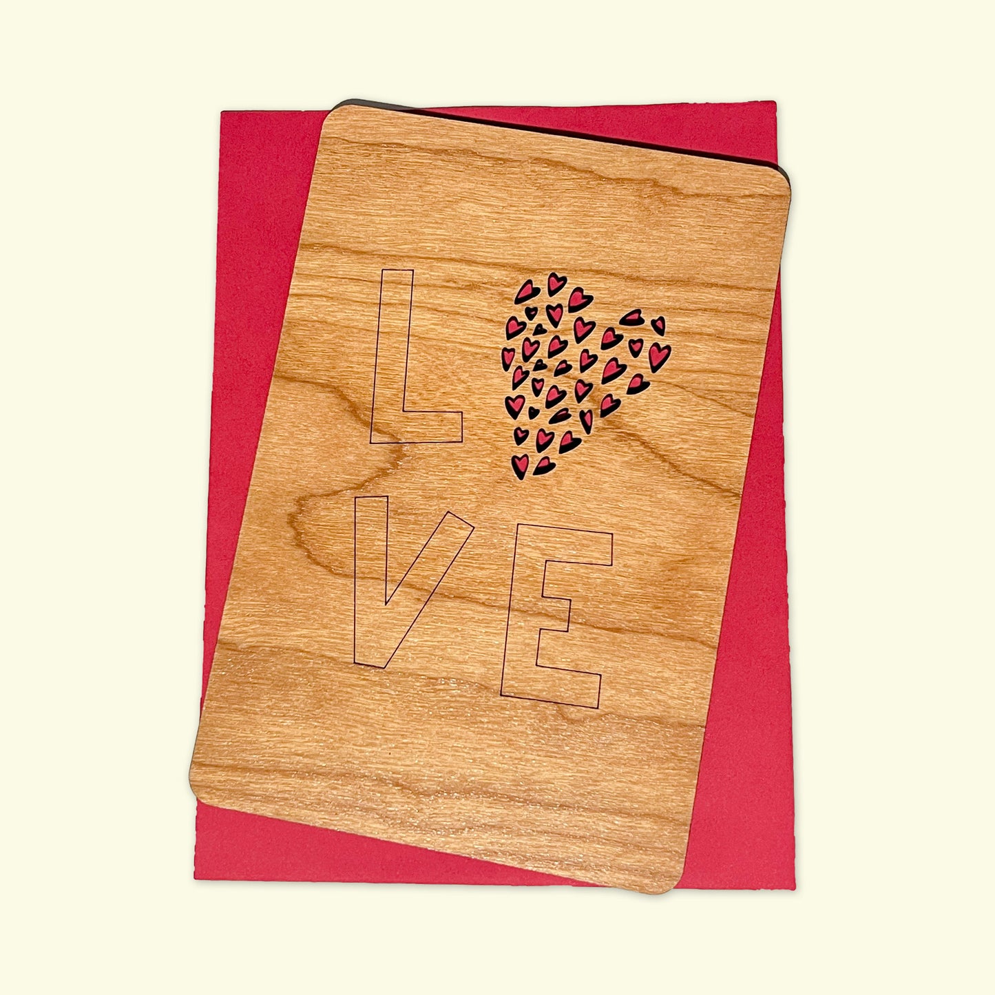 Valentine LOVE Hearts Greeting Card