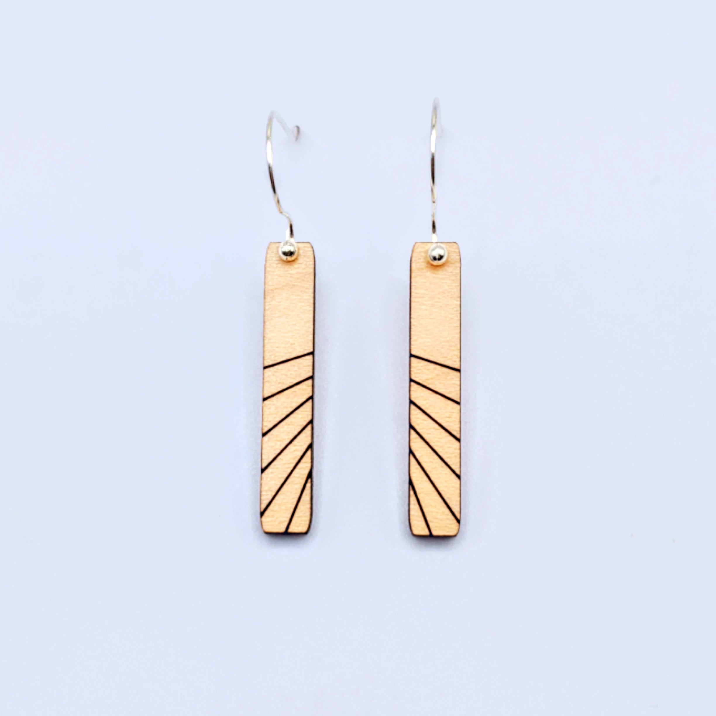 Horizontal line sale earrings