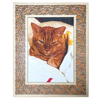 Cat Whisker & Paw 5x7 Frame With Easel