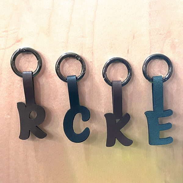 Leather Monogram Keychain – Glowforge Shop