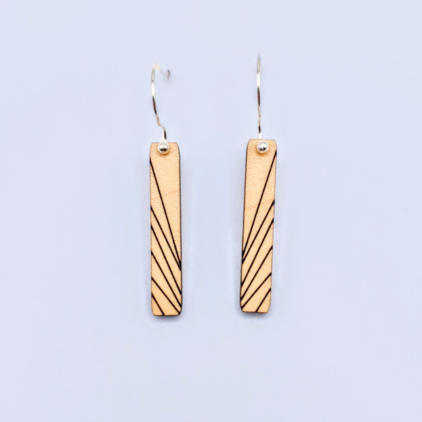 Vertical Line Earrings – Glowforge Shop