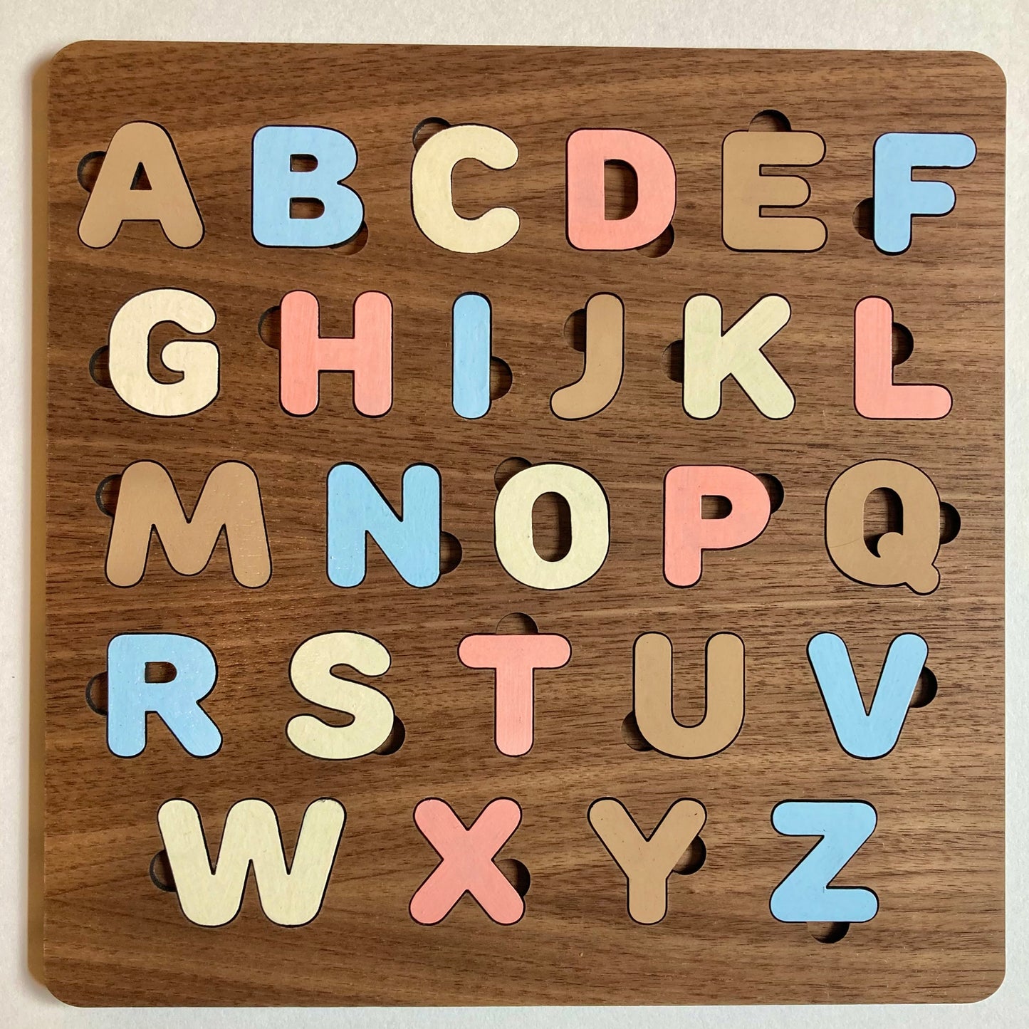 Wooden ABC puzzle – Glowforge Shop