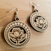 Art Nouveau Lotus Earrings