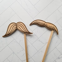 Comical Mustache Photobooth Props (Set of 5)