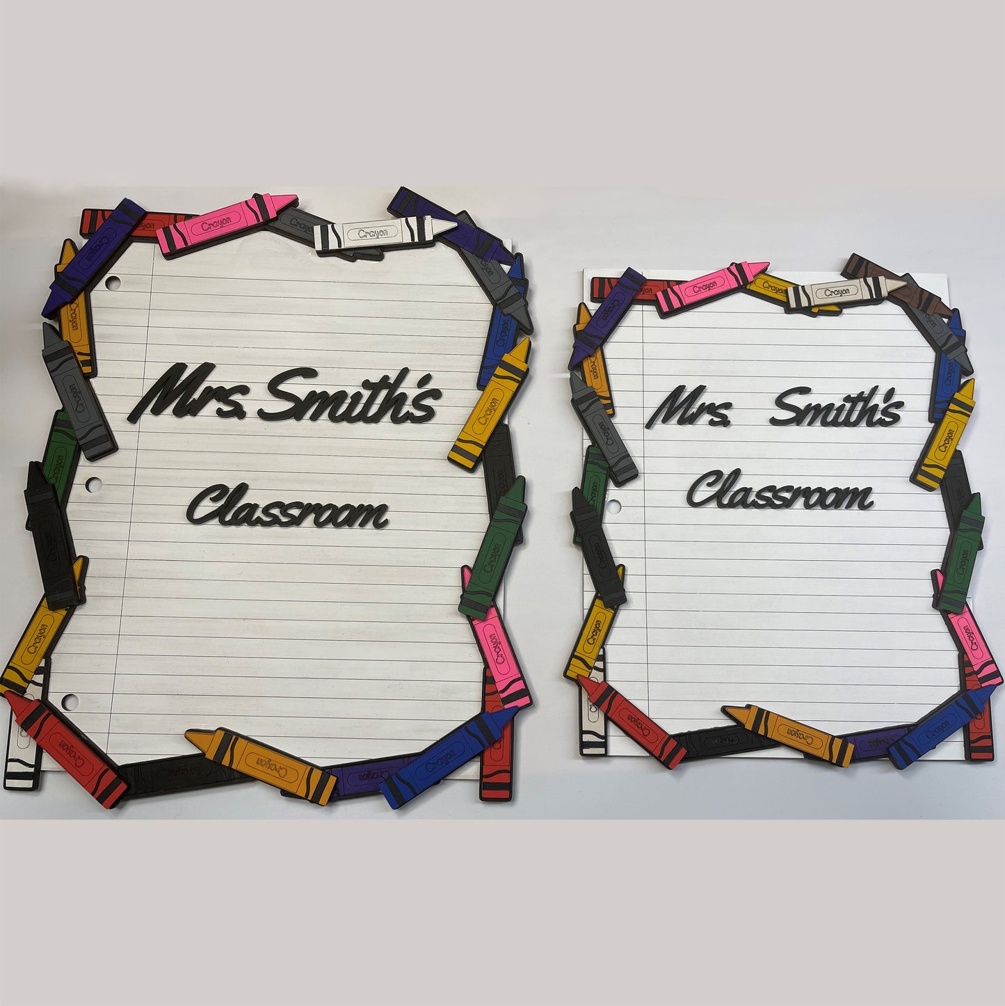 Personalized Crayon and Paper Frame