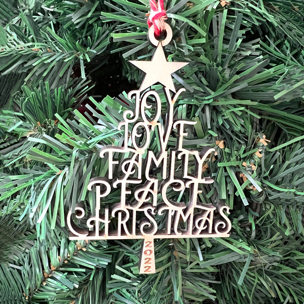 2022 Christmas Tree Family Ornament – Glowforge Shop