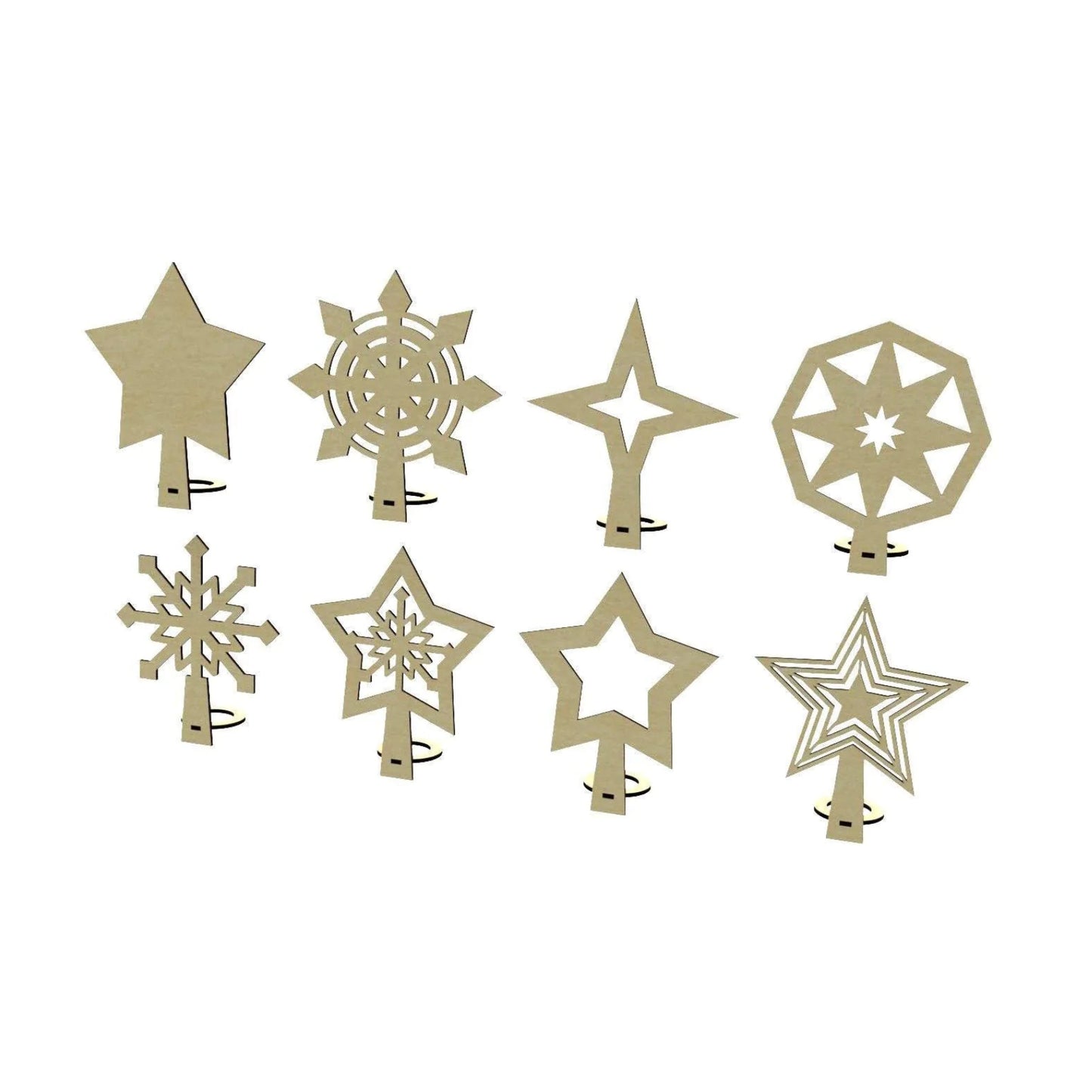 Christmas Tree Toppers (Set of 8 )