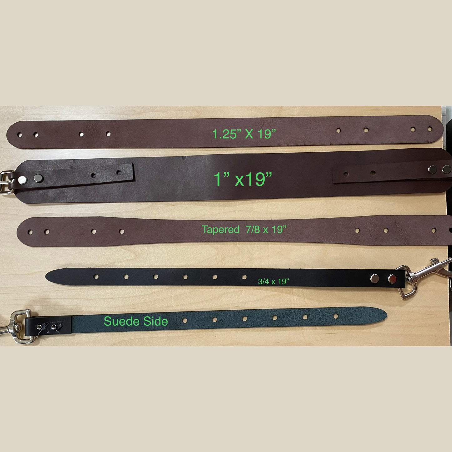 Makers' Mercantile Leather No-Sew Rectangular Purse Straps