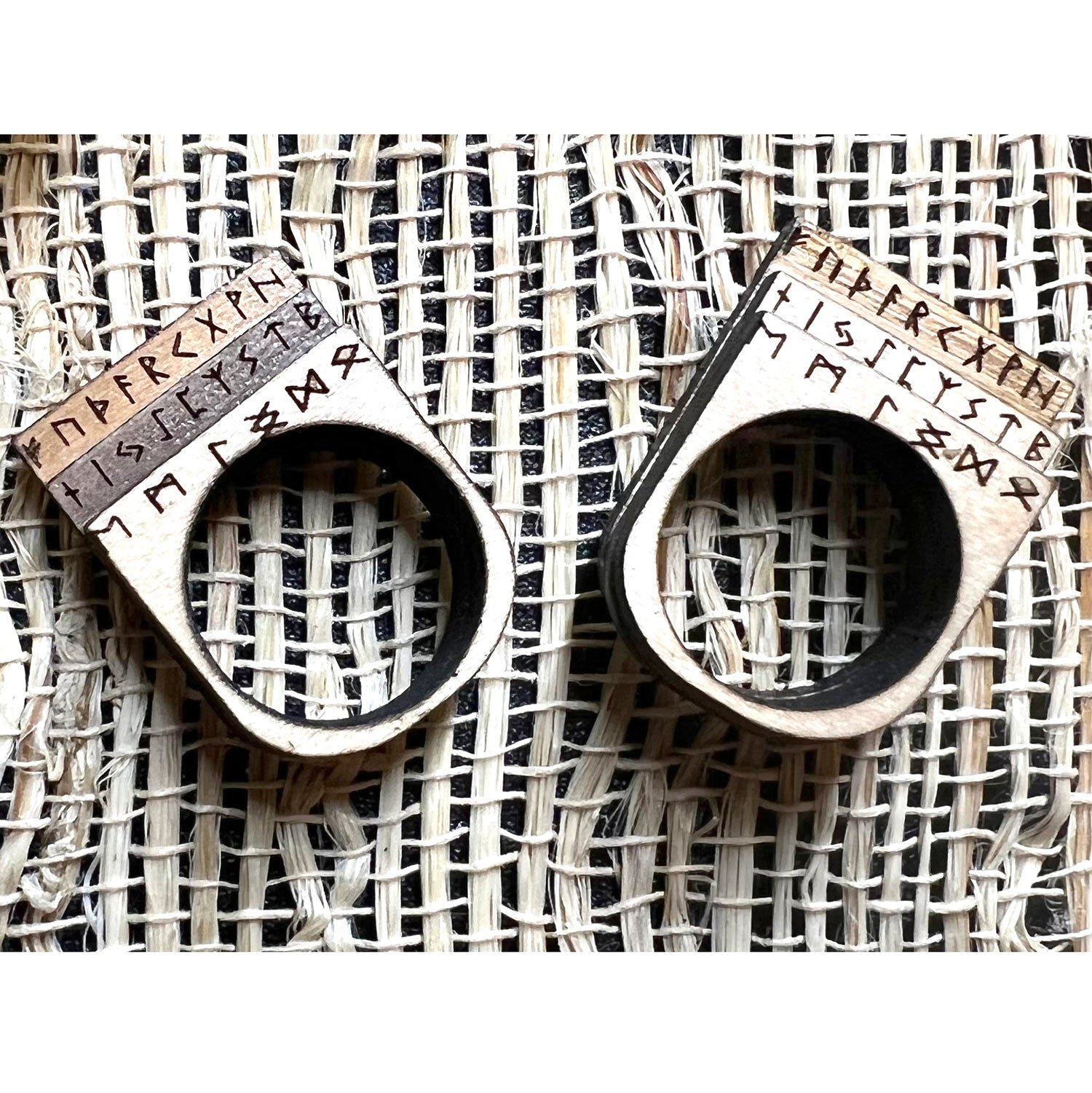 3 Stackable Celtic/ Viking Rune Rings – Glowforge Shop