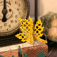 3D Farmhouse Style Maple Leaves (Set of 5)