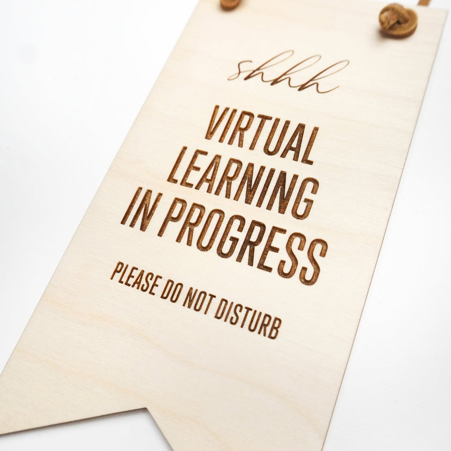 Virtual Learning Do Not Disturb Sign