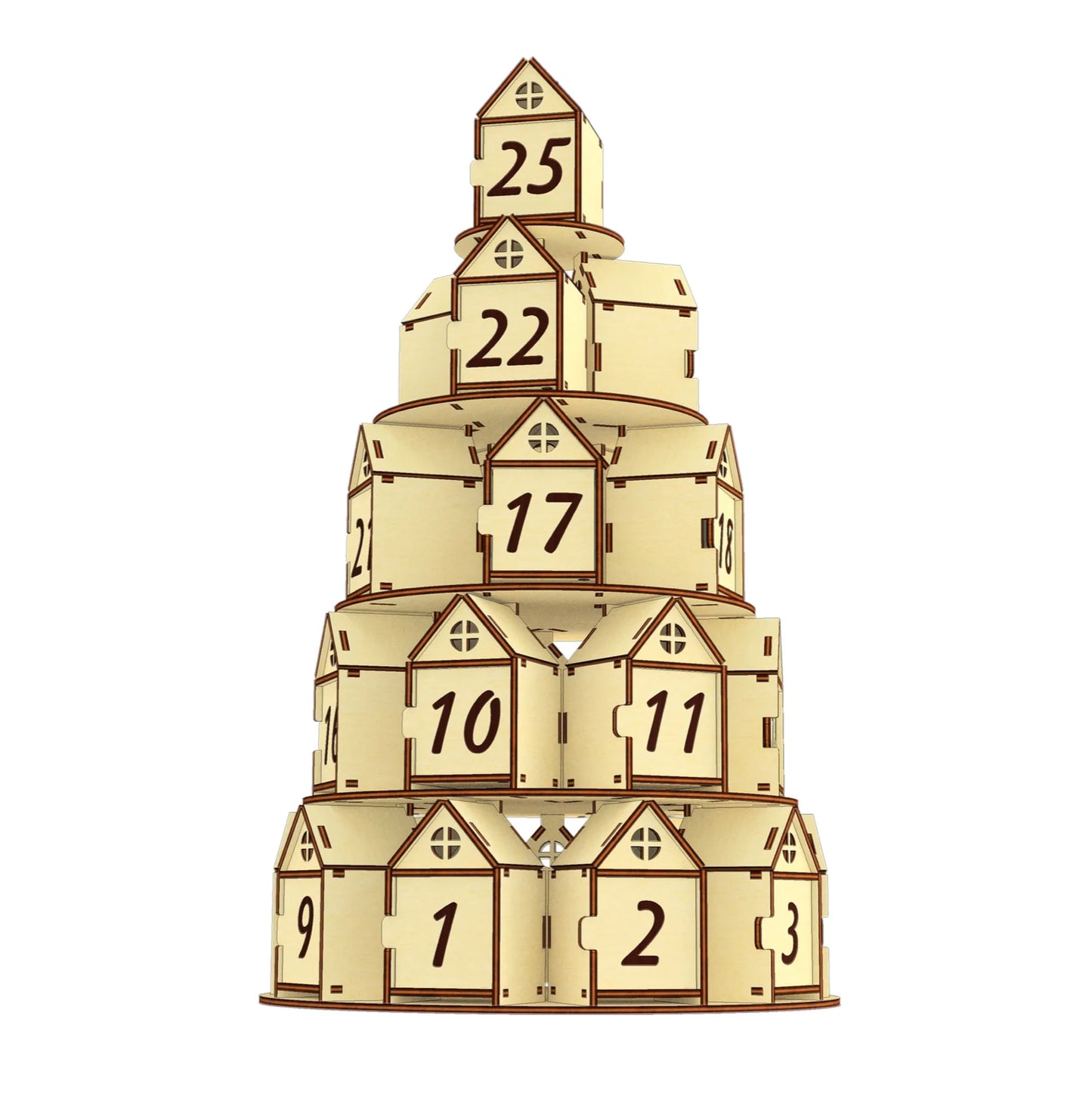 Advent Christmas Tree Calendar Glowforge Shop Advent Christmas Tree Calendar Glowforge Shop