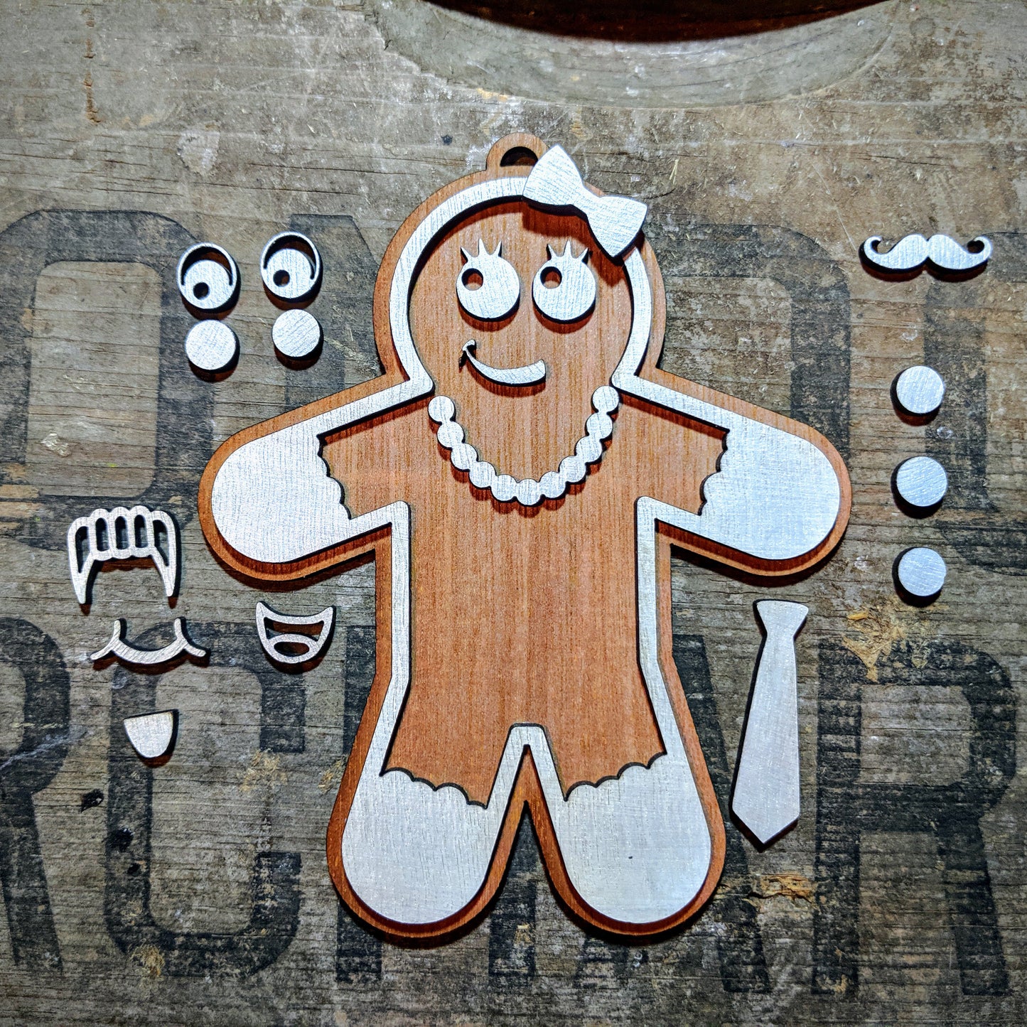 Customizable Gingerbread Man Ornament
