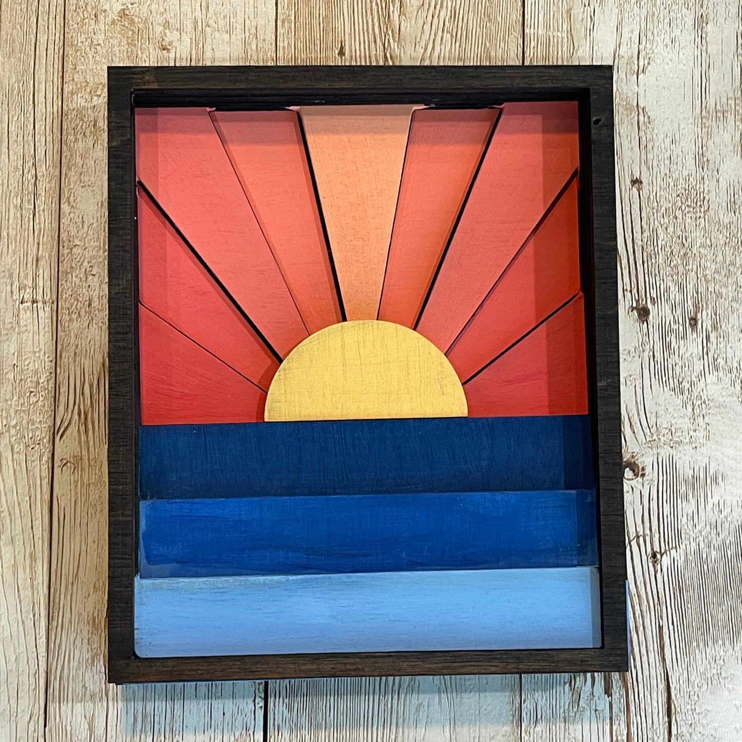 Sunset/Sunrise Shadow Box Wall Decor