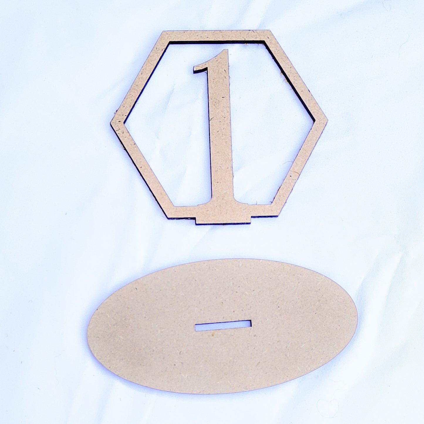 Table Number Oval Base (set of 1-40)