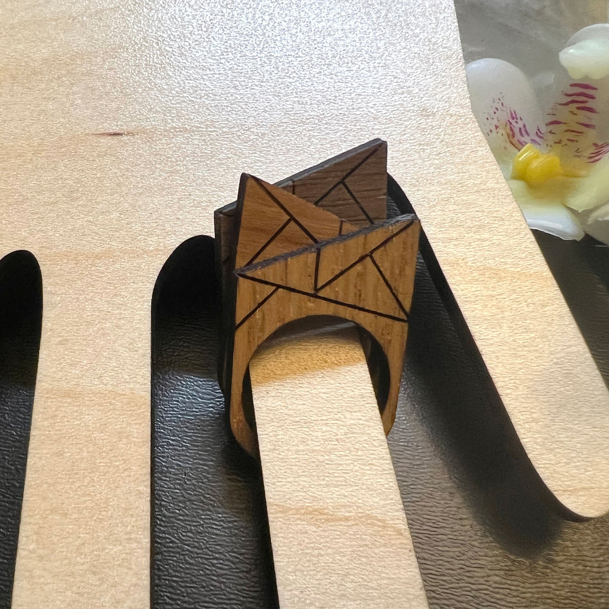 4 Stackable Geometric Rings – Glowforge Shop