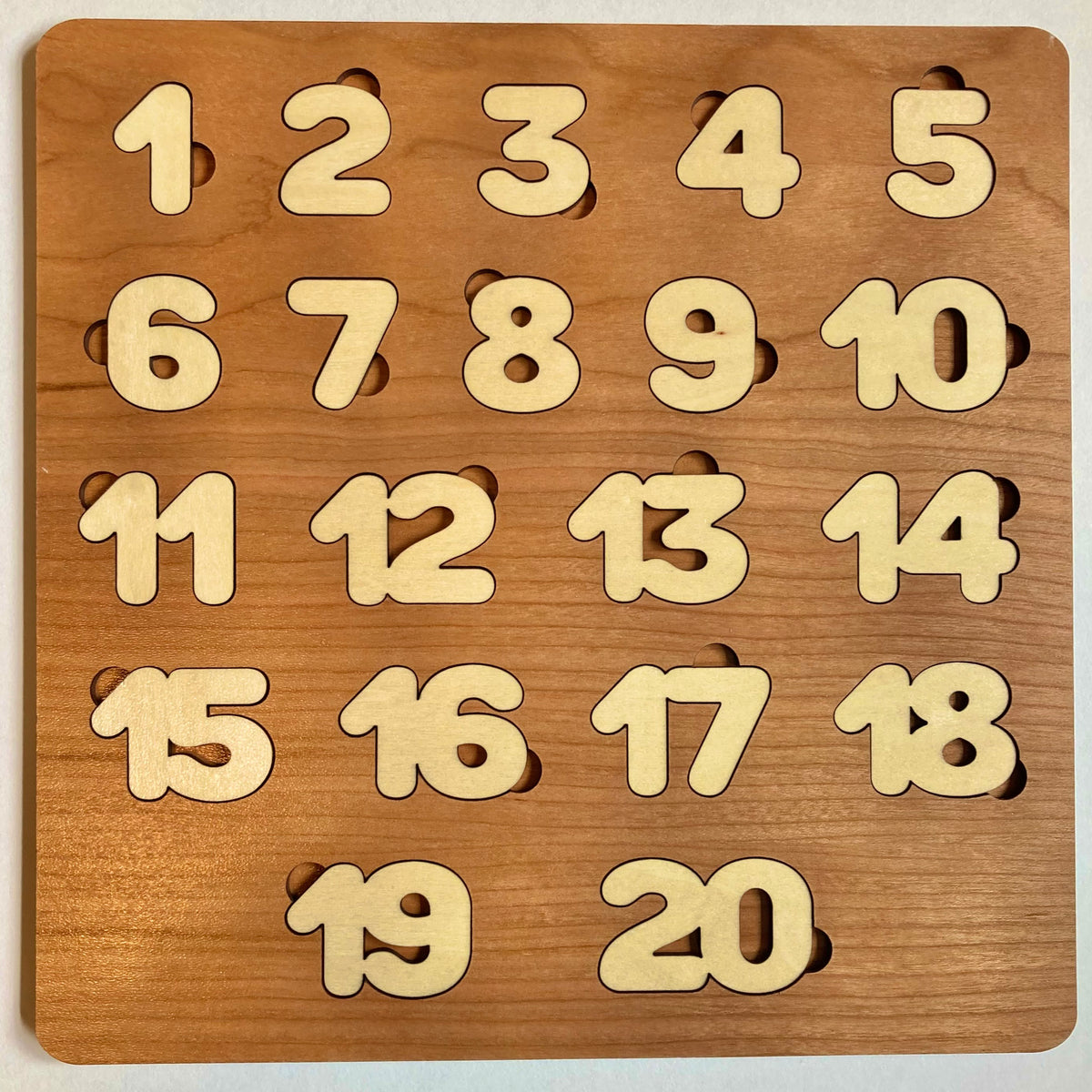 Wooden Numbers Puzzle â Glowforge Shop