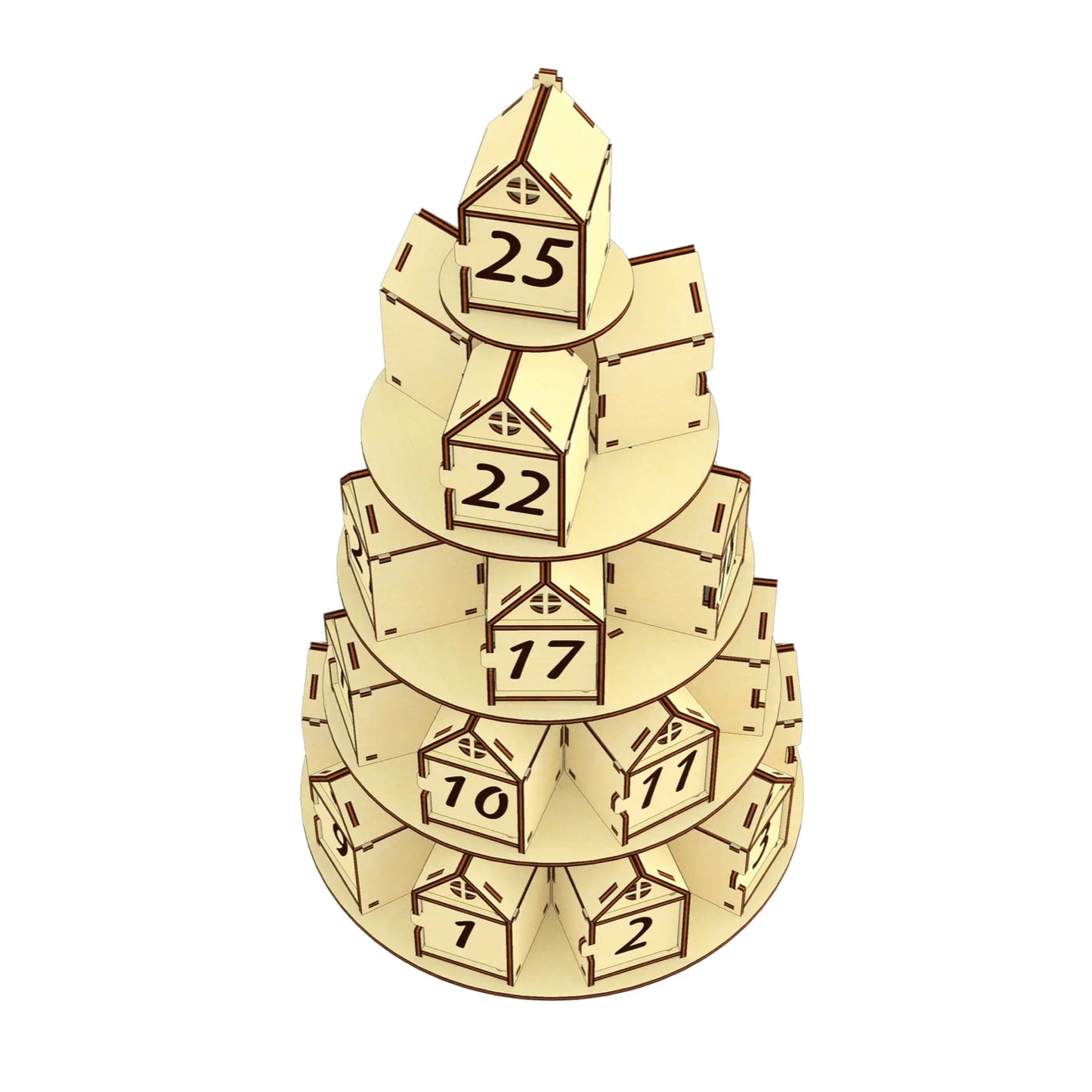 Advent Christmas Tree Calendar Glowforge Shop Advent Christmas Tree Calendar Glowforge Shop