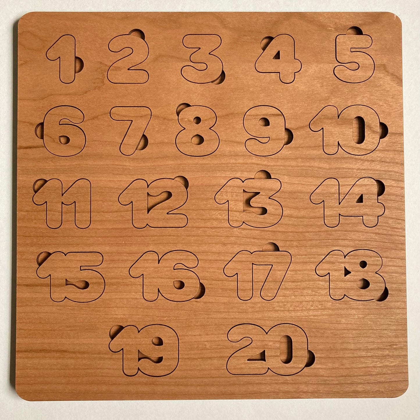 Wooden Numbers Puzzle – Glowforge Shop