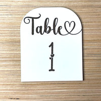 Table Numbers Wedding (Set of 16)