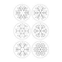 Winter Craft - Snowflake Stitched Ornament (Set of 2)