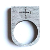 6 Stackable Compass and Cross Ring