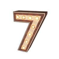 Light-up Marquee Number Display "7"