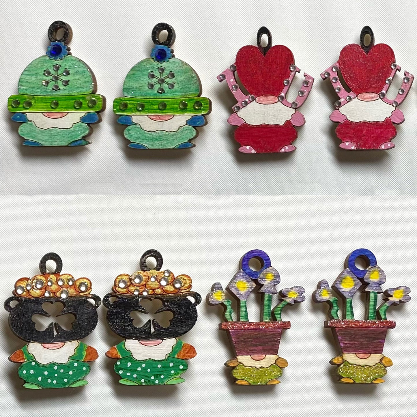 A Year of Gnome Earrings (set of 12)